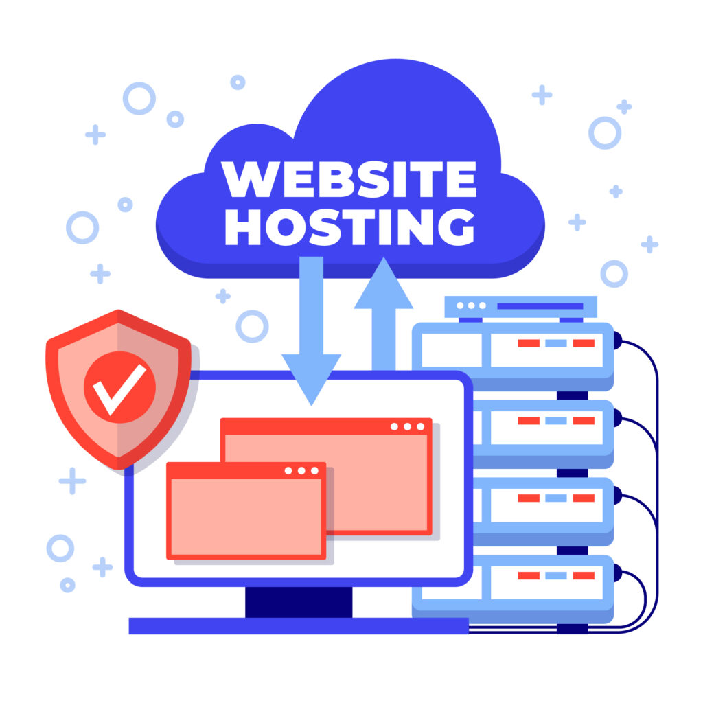 website hosting illustration