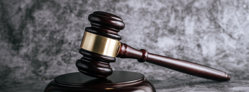 Hummer of justice indicating the law needed to be followed during blog monetization