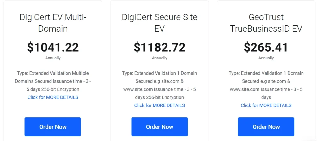 DigiCert EV Multi-Domain