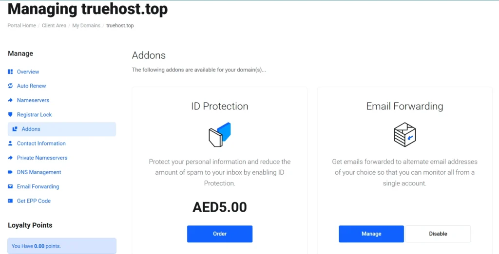 Protect your personal information and reduce the amount of spam to your inbox by enabling ID Protection.