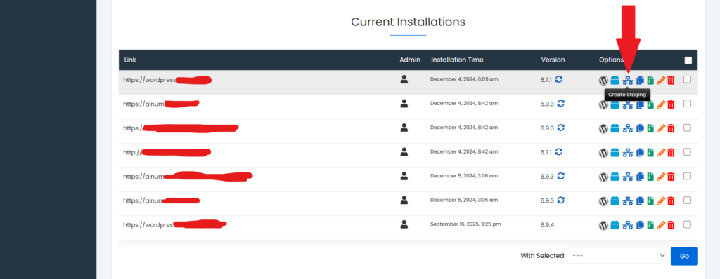 Staging WordPress