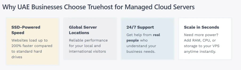 Why UAE Businesses Choose Truehost for Managed Cloud Servers