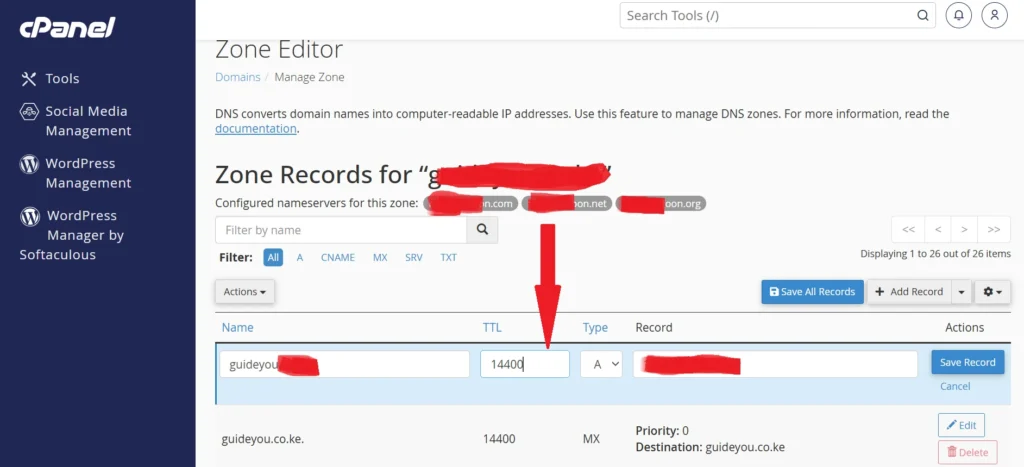 DNS converts domain names into computer-readable IP addresses. Use this feature to manage DNS zones.