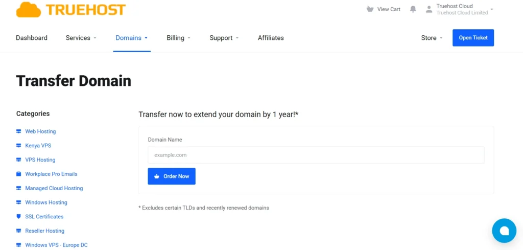 Transfer now to extend your domain by 1 year!*