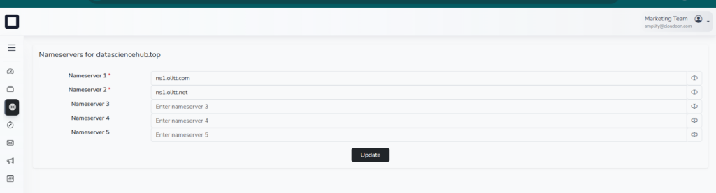 domains configuration