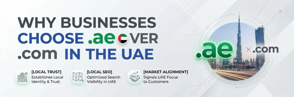 Why Businesses Choose .ae Over .com in the UAE