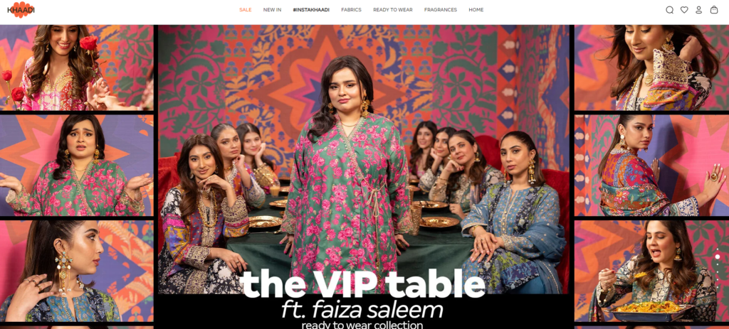Khaadi, a renowned Pakistani fashion and lifestyle brand with a global reach, offers a diverse range of products, including clothing, accessories, and home décor.
