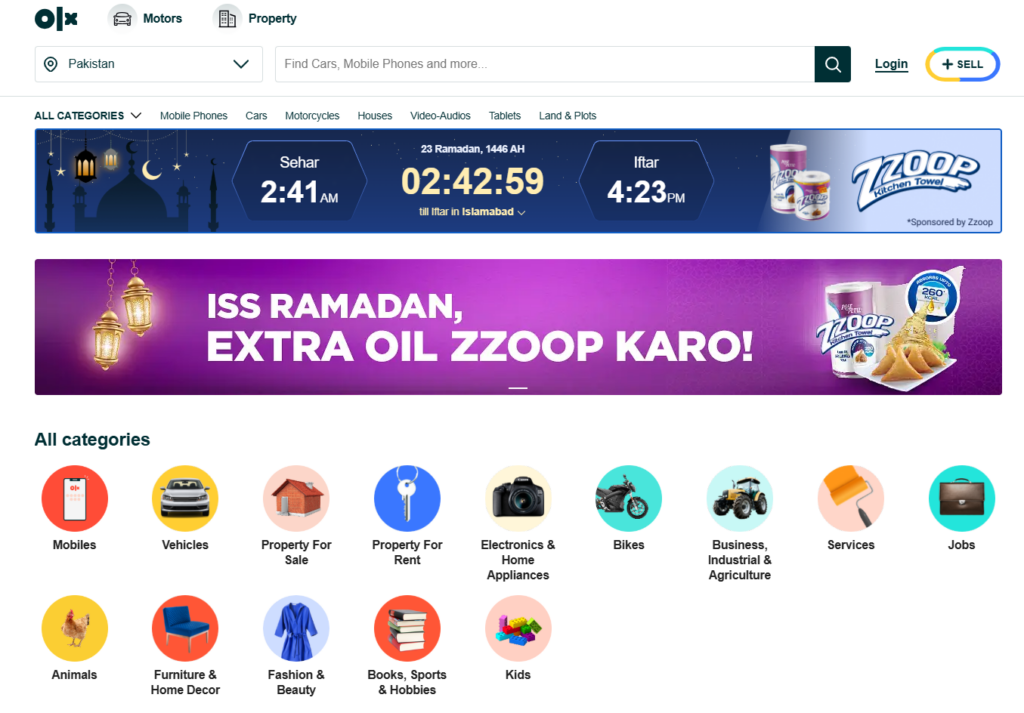 OLX is a global classifieds platform that allows users to buy and sell new and used items across various categories, such as cars, motorcycles, property, jobs, and more, focusing on peer-to-peer transactions.