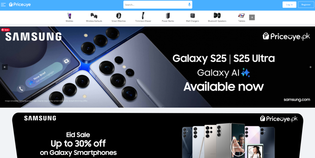 PriceOye is Pakistan's leading marketplace for buying original mobile phones and electronics, known for authenticity and competitive pricing.