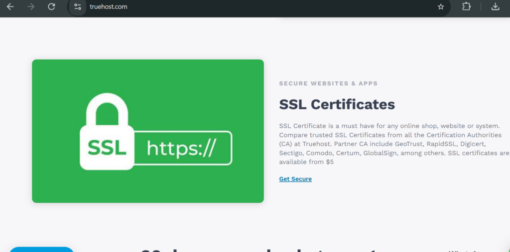 True host's SSL certfications to protect you Pakistan Website from hacking