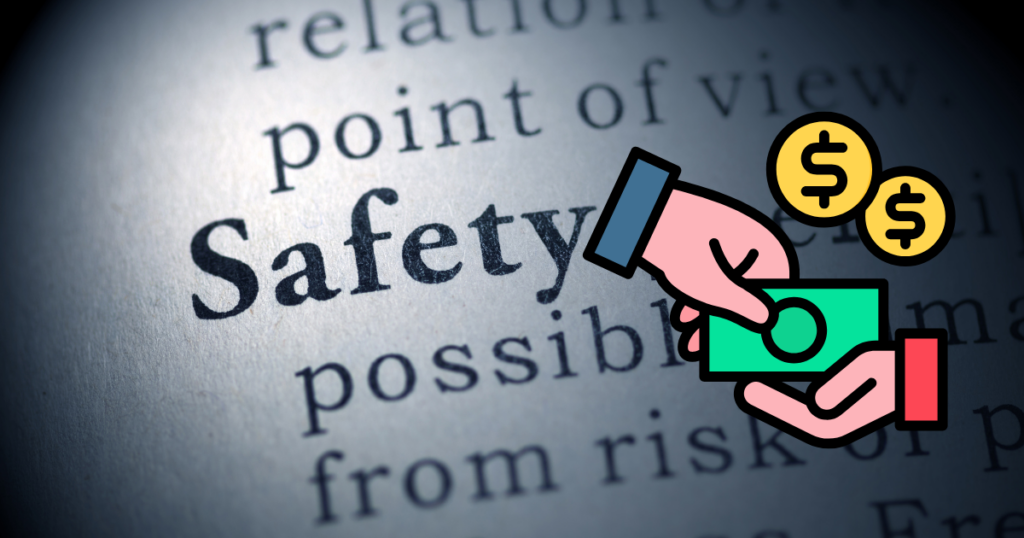 the word safety and an image showing a transaction, it is the things to look out for to answer is tiktok shop legit