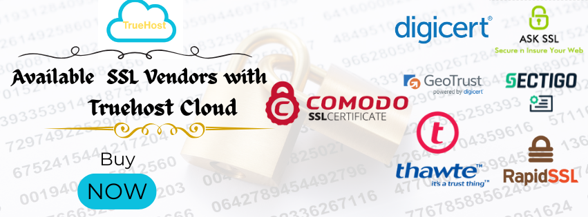 shows some of the available SSL vendors available to buy through truehost with some being compliant with the 2026 47 day ssl