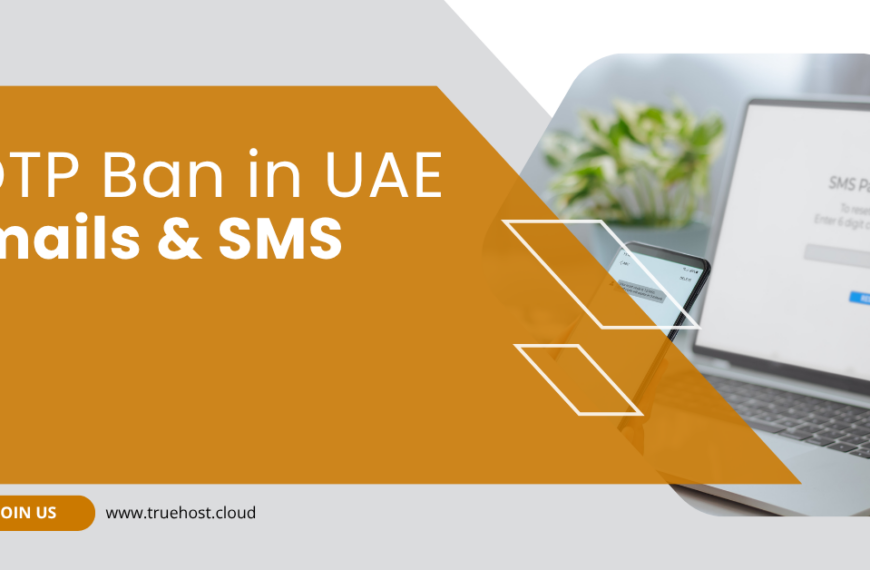 An opt sms being input into a desktop and the title otp ban in uae emails and sms