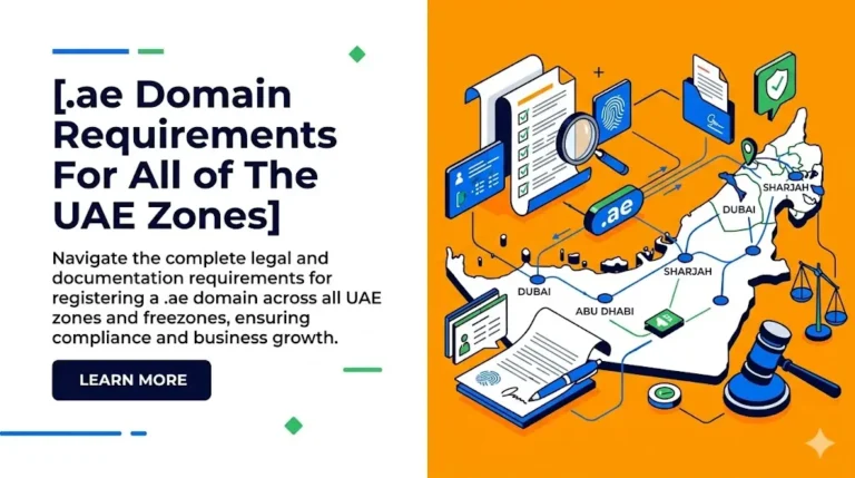 .ae Domain Requirements For All of The UAE Zones