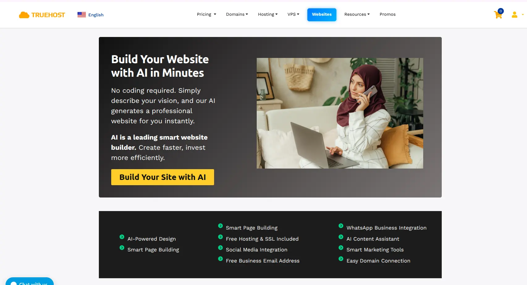 truehost ai website builder